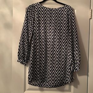 Navy Blue chevron dress